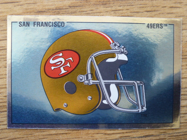 Panini American Football 89 Sticker – San Francisco 49ers Helmet (No.163)
