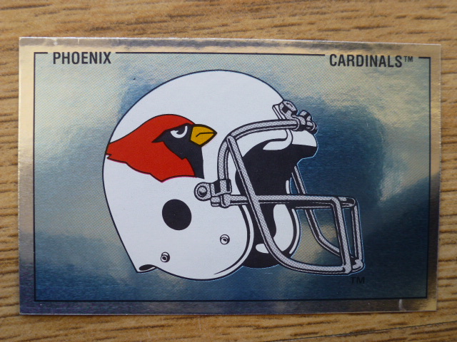 Panini American Football 89 Sticker – Phoenix Cardinals Helmet (No.149)