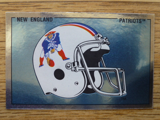 Panini American Football 89 Sticker – New England Patriots Helmet (No.349)