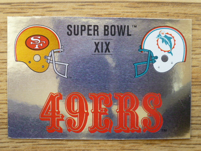 Panini American Football 89 Sticker – Super Bowl XIX (M)