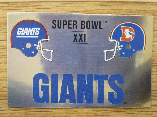Panini American Football 89 Sticker – Super Bowl XXI (O)