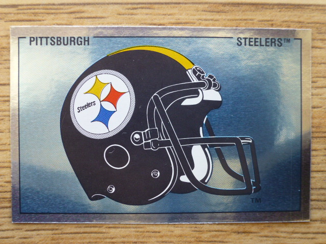 Panini American Football 89 Sticker – Pittsburgh Steelers Helmet (No.377)