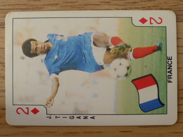 Dandy Gum Football Playing Card (1986) - Jean Tigana 2♦️