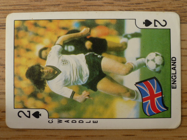 Dandy Gum Football Playing Card (1986) - Chris Waddle 2♠️