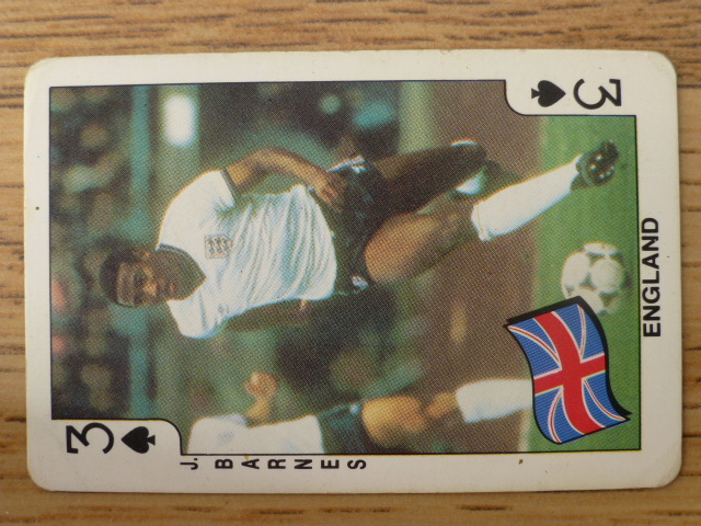 Dandy Gum Football Playing Card (1986) - John Barnes 3♠️