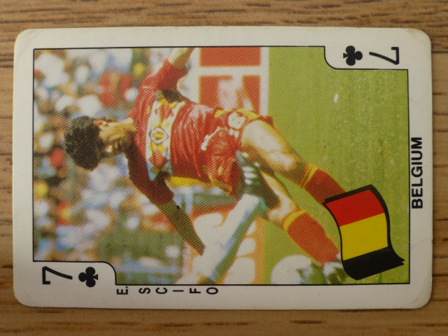 Dandy Gum Football Playing Card (1986) - Enzo Scifo 7♣️