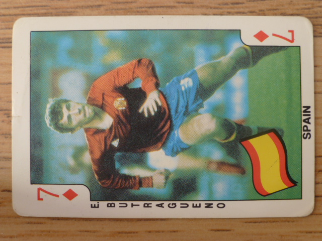 Dandy Gum Football Playing Card (1986) - Emilio Butragueño 7♦️