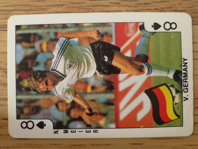 Dandy Gum Football Playing Card (1986) - Norbert Meier 8♠️