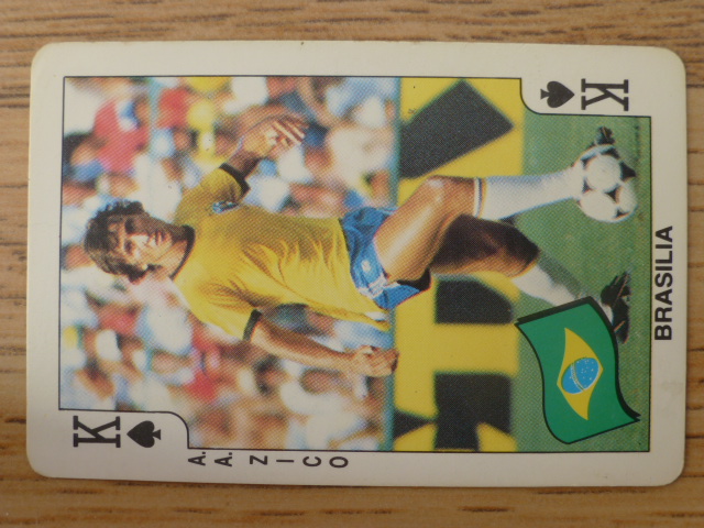 Dandy Gum Football Playing Card (1986) - Zico K♠️