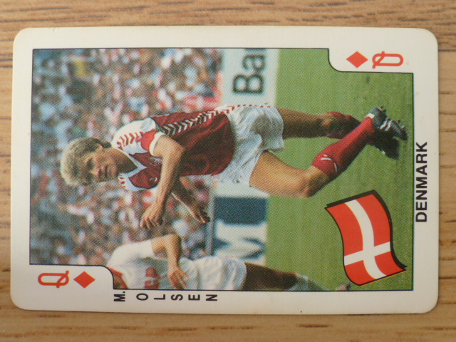 Dandy Gum Football Playing Card (1986) - Morten Olsen Q♦️