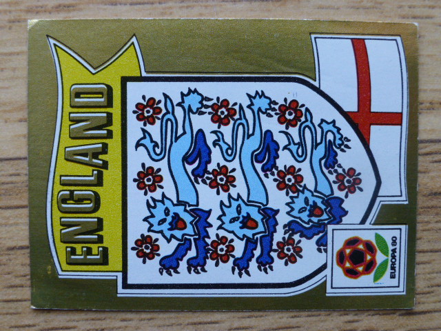 Panini Europa 80 Badge - England (No.113)