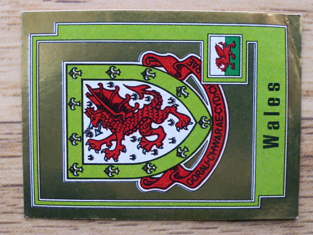Panini Europa 80 Badge - Wales (No.259)