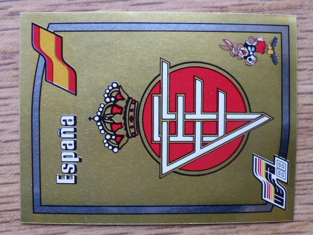 Panini Euro 88 Badge – Spain (No.131)