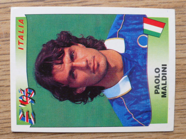 Panini Euro 96 Sticker – Paolo Maldini (No.242)
