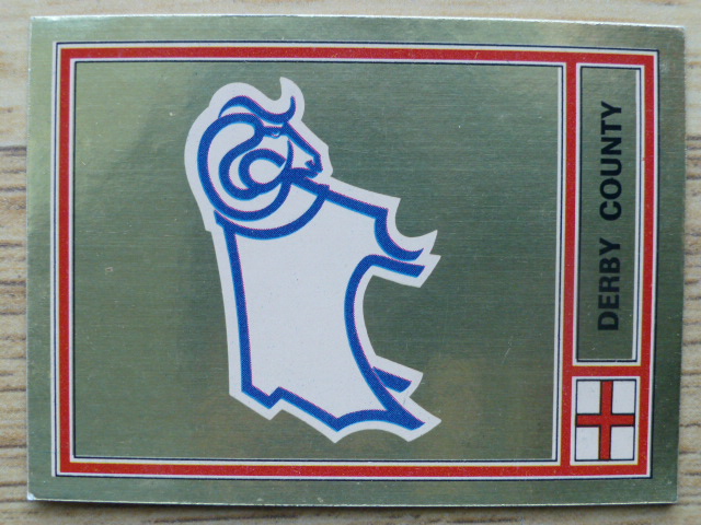 Panini Football 78 Badge - Derby County (No.107)