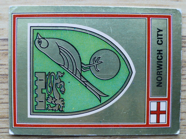 Panini Football 78 Badge - Norwich City (No.277)