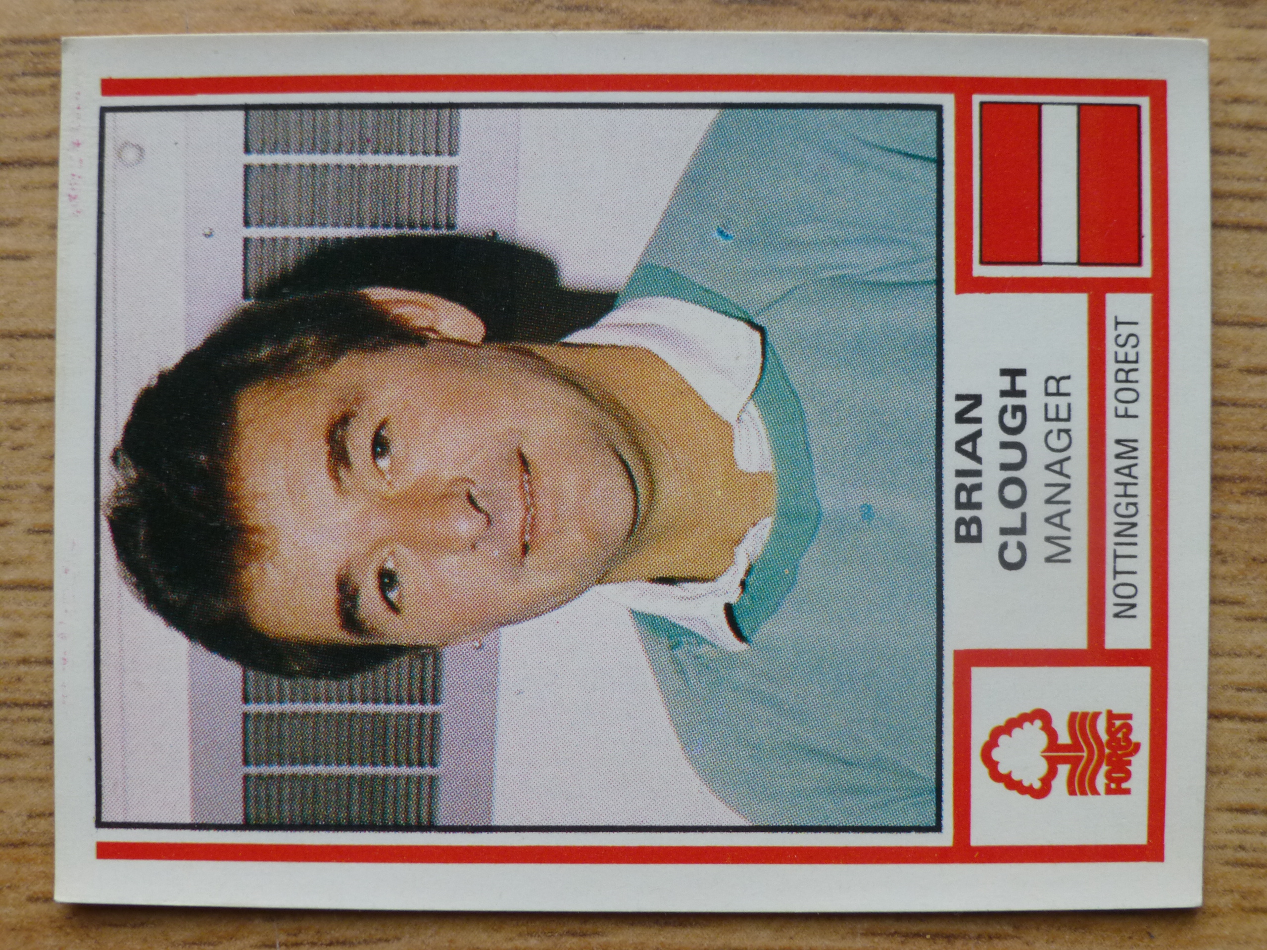 Panini Football 81 Sticker - Brian Clough (No.246)