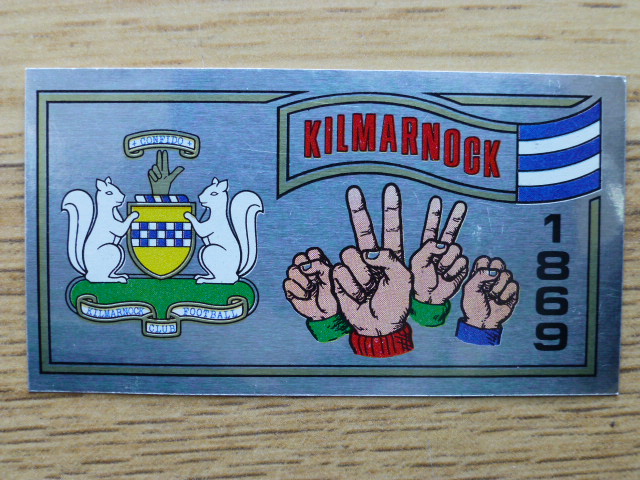 Panini Football 83 Badge - Kilmarnock (No.436)