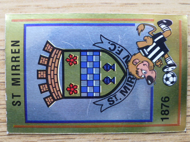 Panini Football 85 Badge - St. Mirren (No.518)
