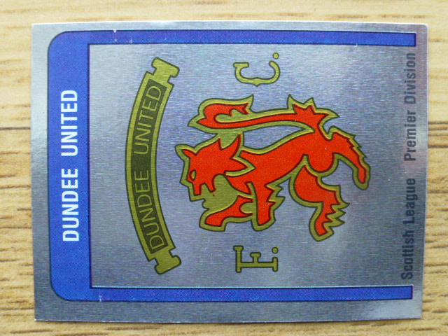 Panini Football 87 Badge - Dundee United (No.494)