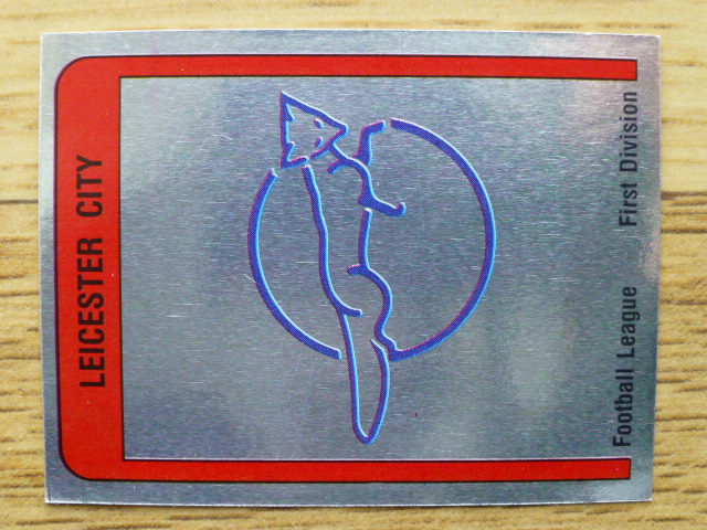 Panini Football 87 Badge - Leicester City (No.102)