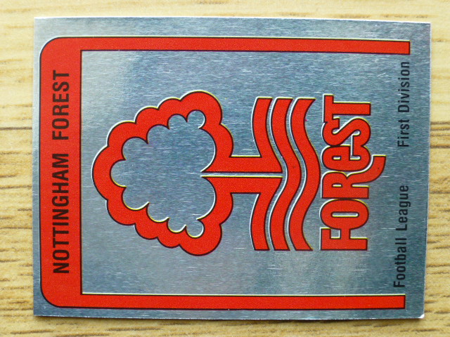 Panini Football 87 Badge - Nottingham Forest (No.214)