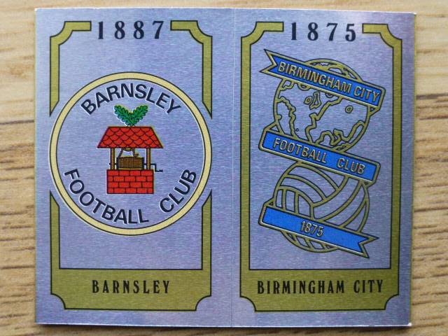 Panini Football 88 Badge - Barnsley/Birmingham City (No.407)