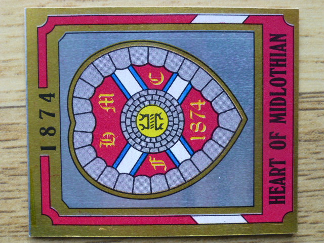Panini Football 88 Badge - Heart Of Midlothian (No.526)
