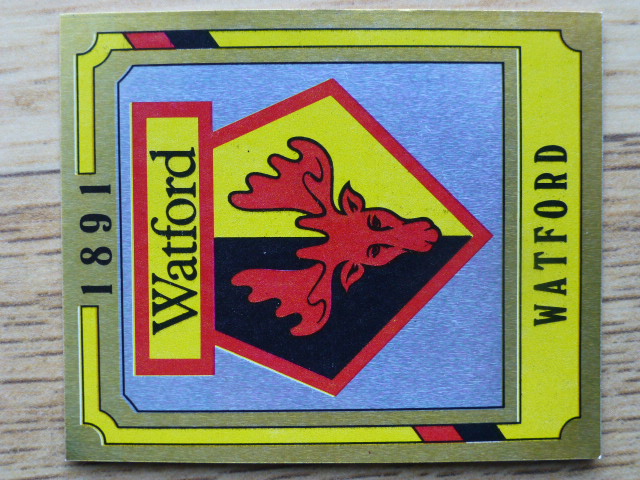 Panini Football 88 Badge - Watford (No.327)