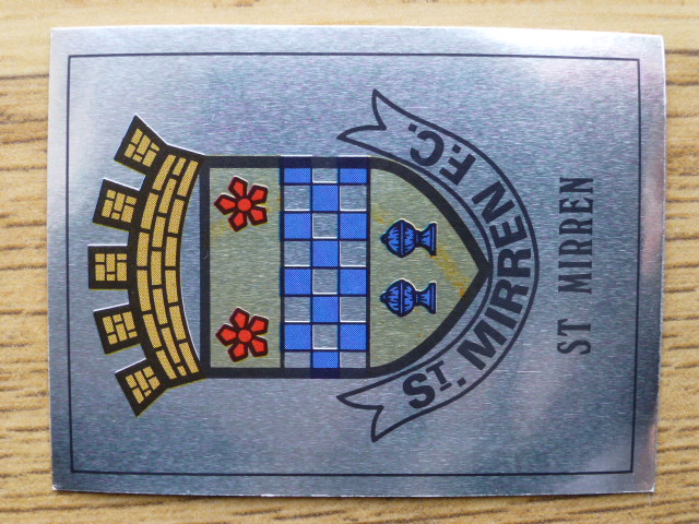Panini Football 90 Badge - St. Mirren (No.457)