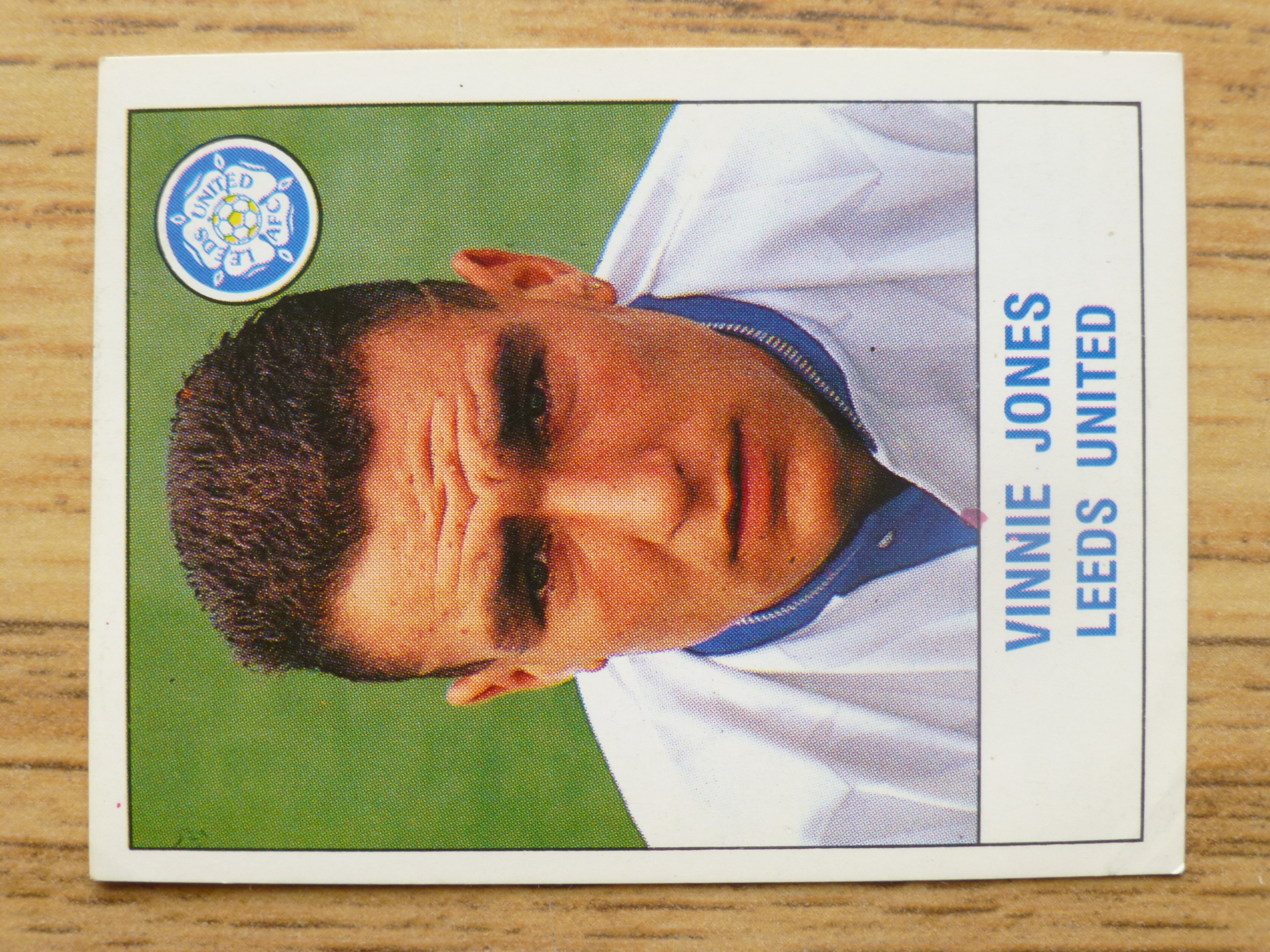 Panini Football 91 Sticker - Vinnie Jones (No.137)