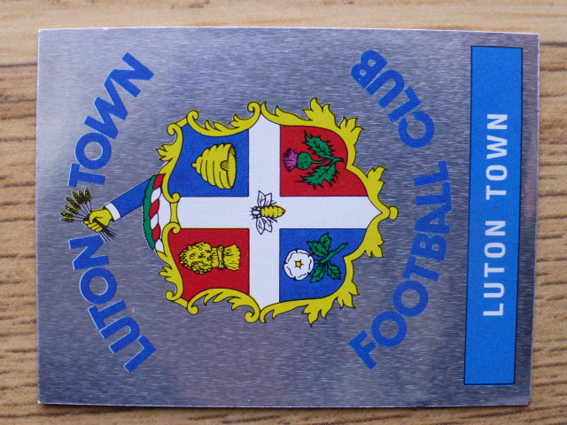 Panini Football 91 Badge - Luton Town (No.163)
