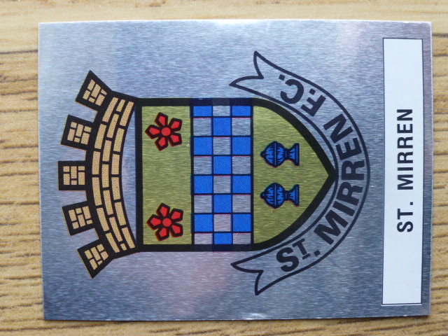 Panini Football 91 Badge - St. Mirren (No.503)