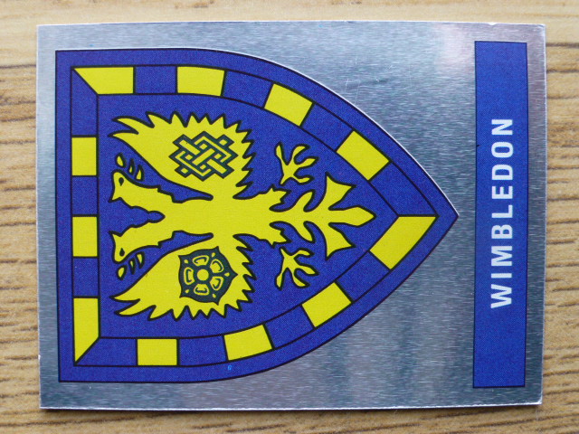 Panini Football 91 Badge - Wimbledon (No.333)
