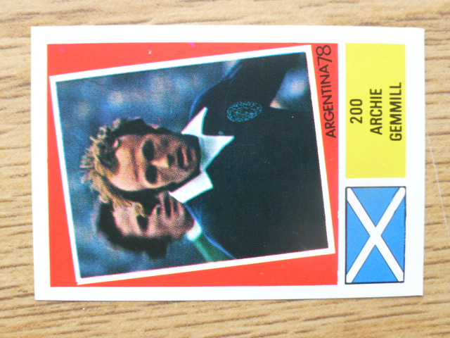 FKS Argentina 78 Stamp – Archie Gemmill (No.200)
