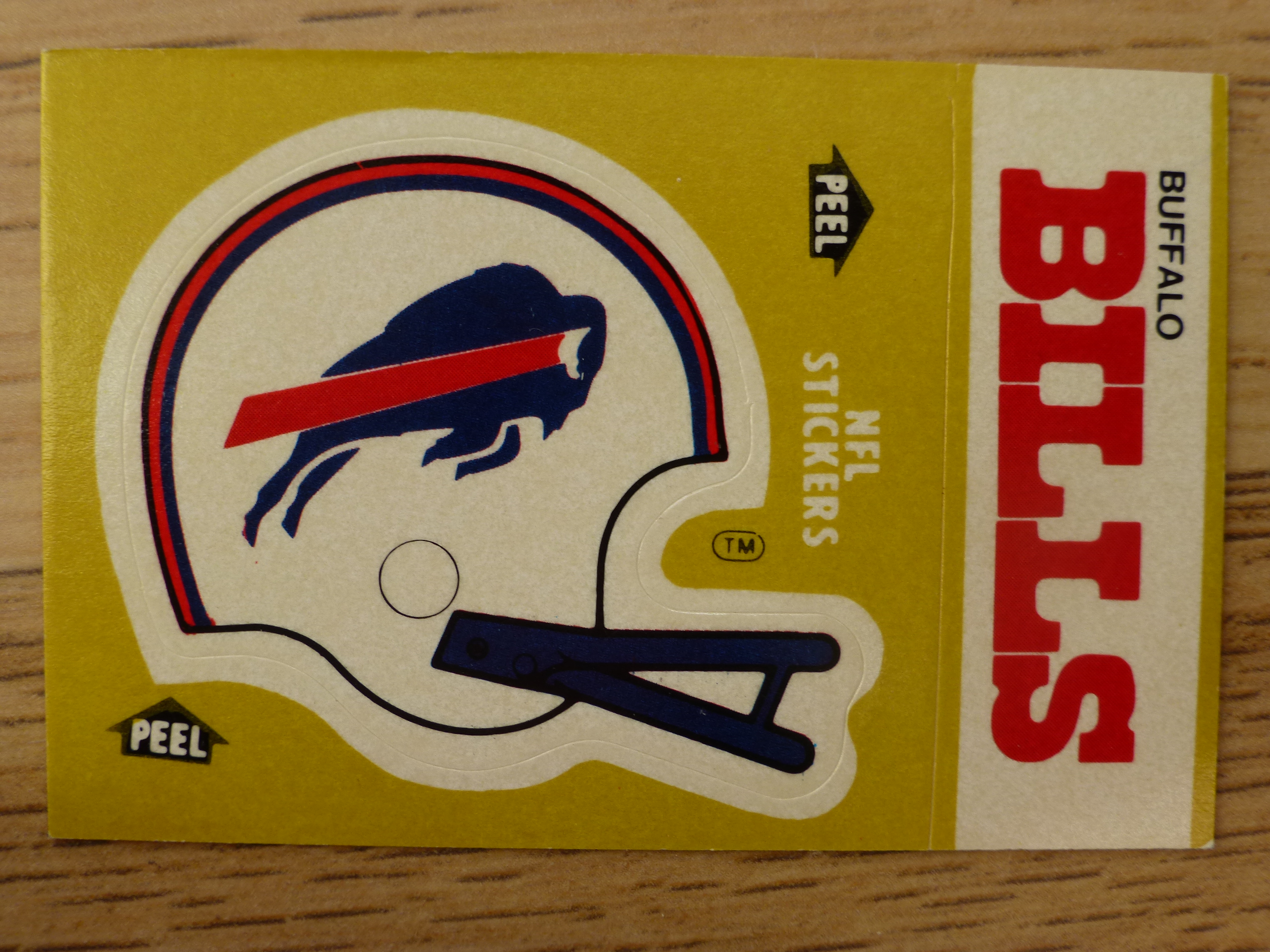 Fleer 83 American Football Collection - Buffalo Bills Helmet