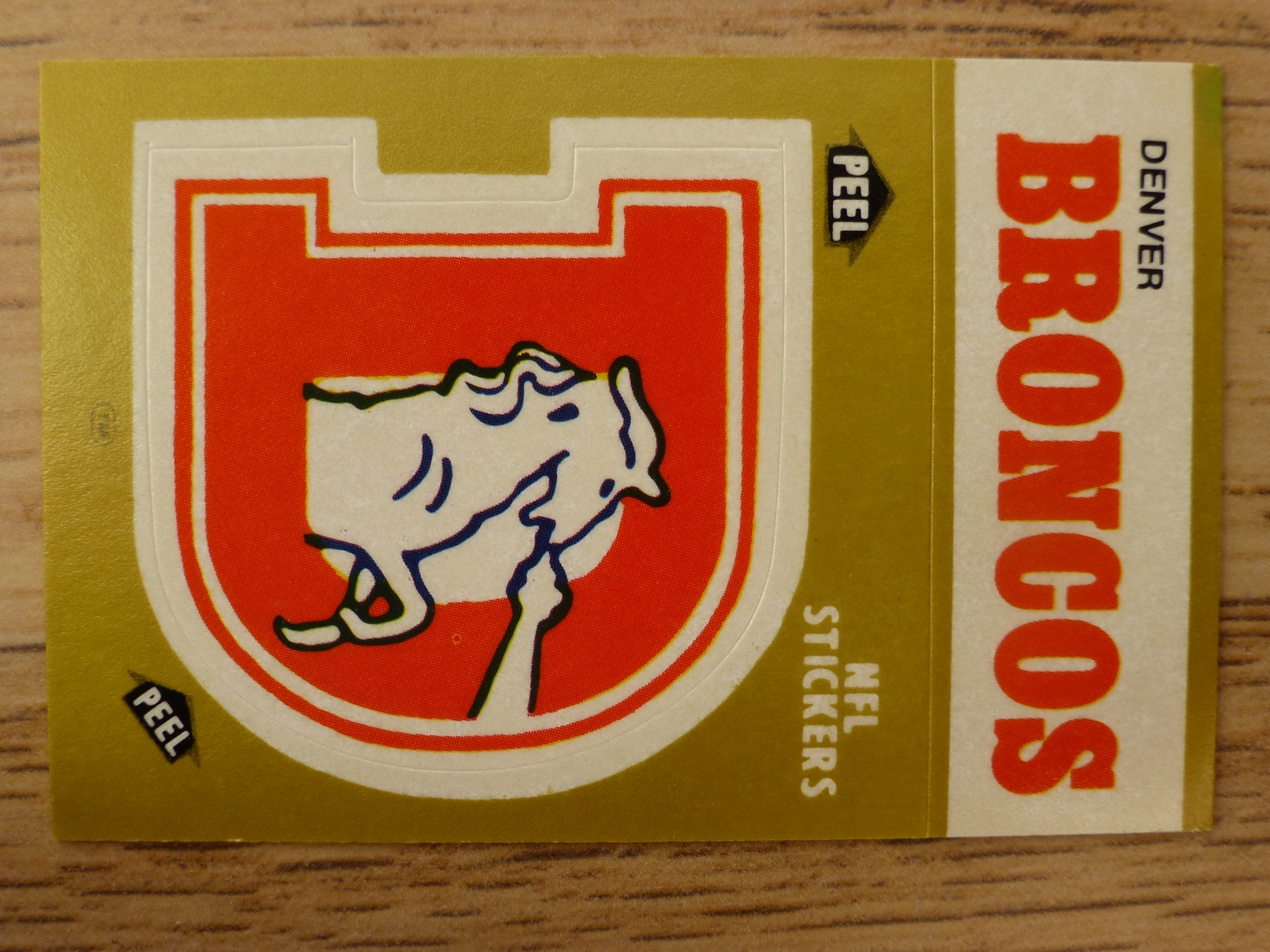 Fleer 83 American Football Collection - Denver Broncos Logo