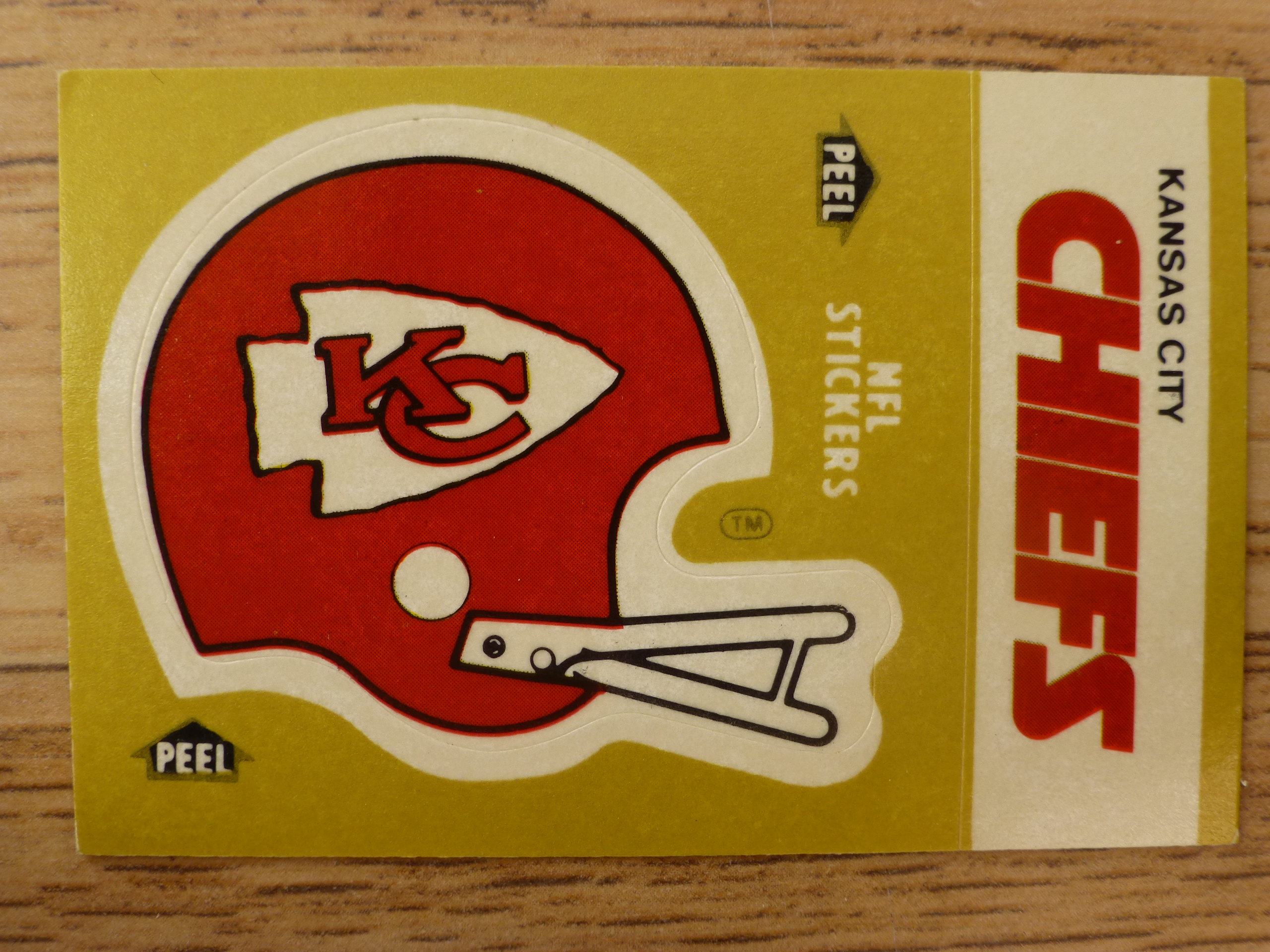 Fleer 83 American Football Collection - Kansas City Chiefs Helmet