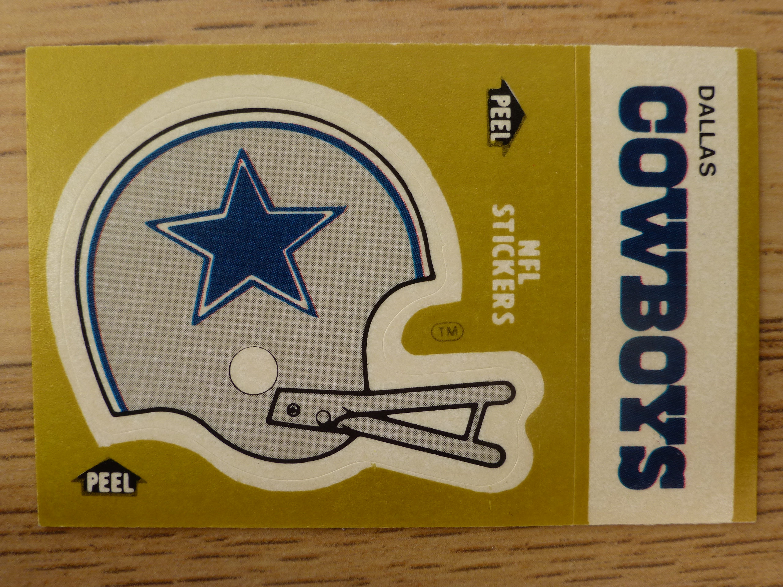 Fleer 83 American Football Collection - Dallas Cowboys Helmet