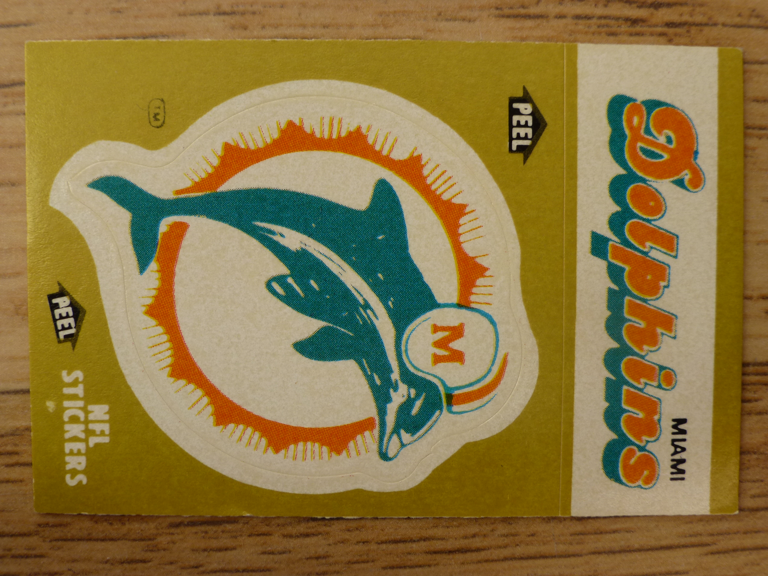 Fleer 83 American Football Collection - Miami Dolphins Logo