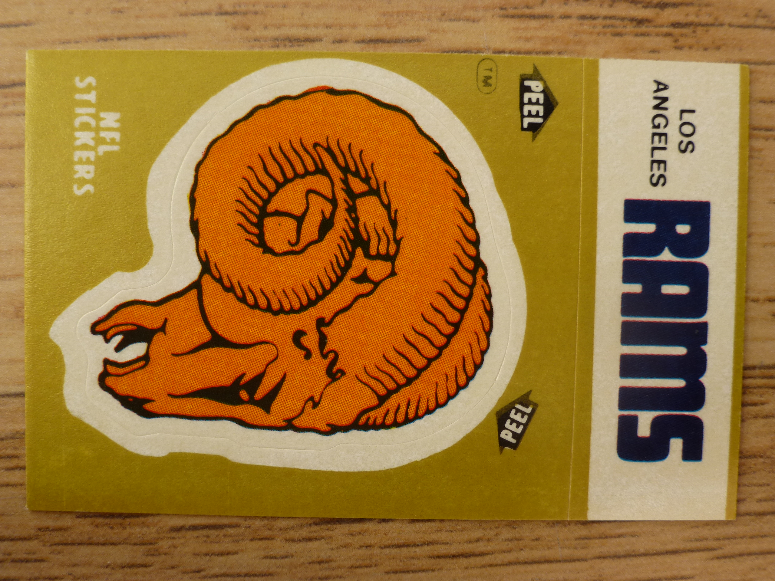 Fleer 83 American Football Collection - Los Angeles Rams Logo