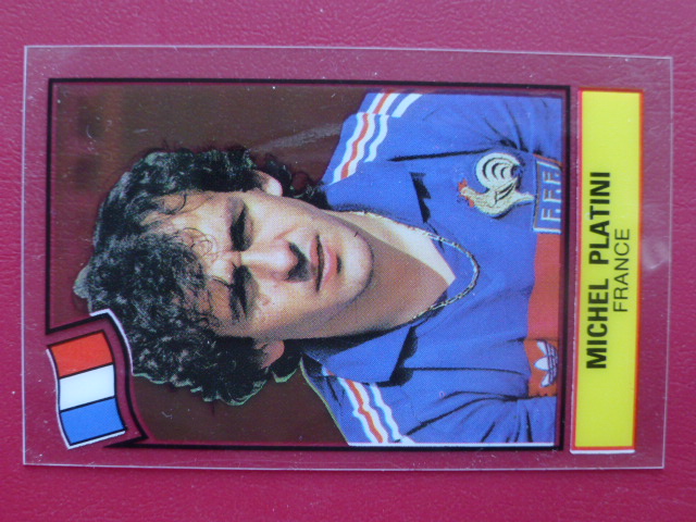 Panini Football Superstars Card - Michel Platini