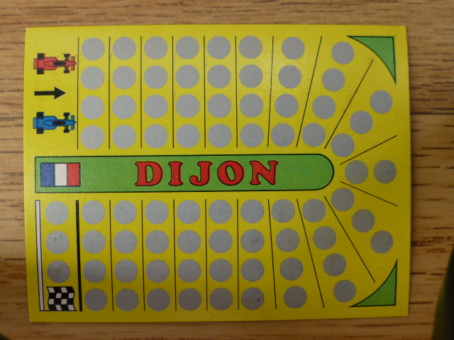 Panini Grand Prix Circuit Card (1984) - Dijon (France)