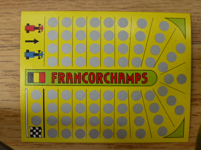 Panini Grand Prix Circuit Card (1984) - Francorchamps (Belgium)