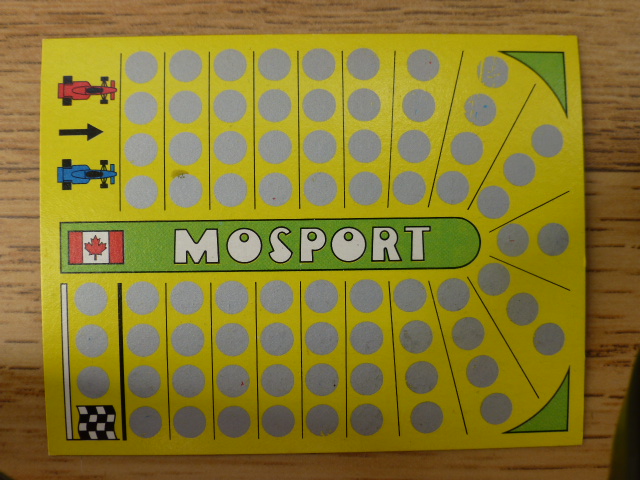 Panini Grand Prix Circuit Card (1984) - Mosport (Canada)