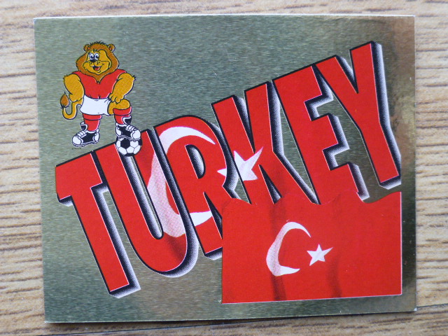 Merlin Euro 96 Badge - Turkey (No.299)