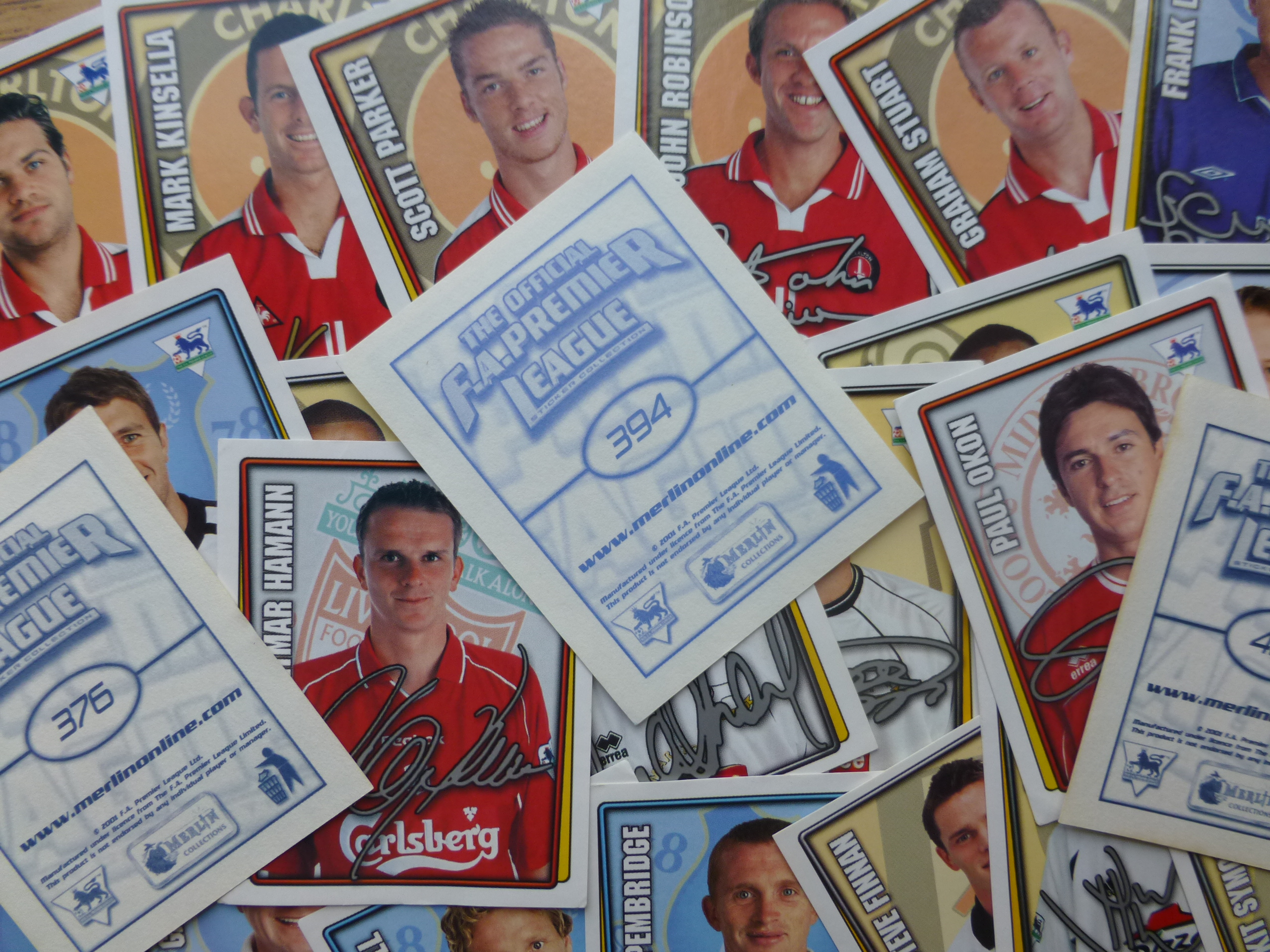 Merlin Premier League 2002 Stickers