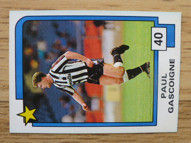 Panini Soccer Superstars Card – Paul Gascoigne (No.40)