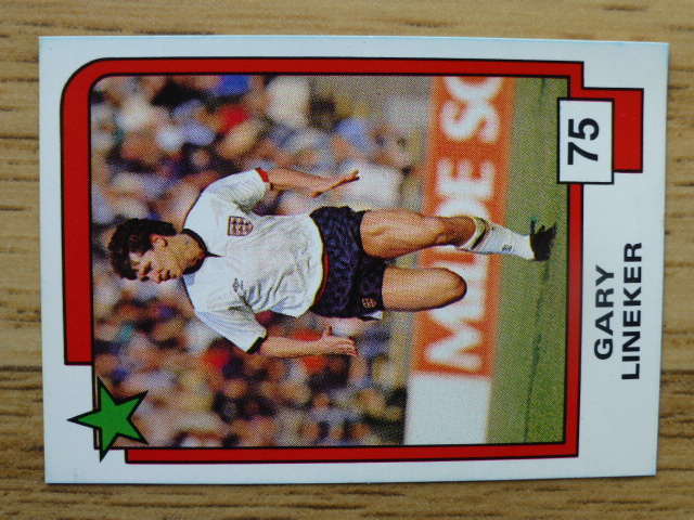 Panini Soccer Superstars Card – Gary Lineker (No.75)