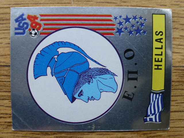 Panini USA 94 Badge - Greece (No.252)